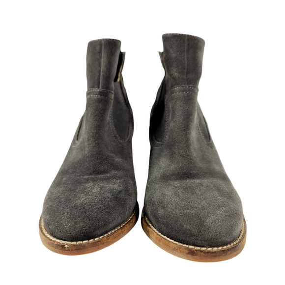Blondo Wedge Bootie 7M Womens Irving Chelsea Waterproof Gray Suede Leather READ - Picture 6 of 12
